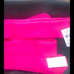 Pink knee high socks